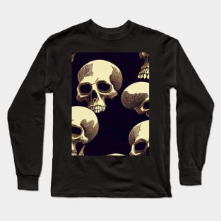 skull pattern Long Sleeve T-Shirt